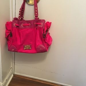 Juicy couture tote pink and gold
